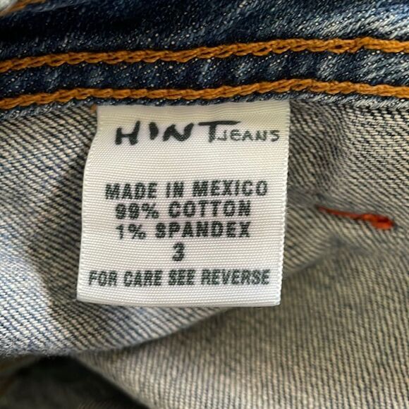 Hint Jeans Vintage Wide Leg Cropped Flare Denim Medium Wash Size 3 - Picture 8 of 14